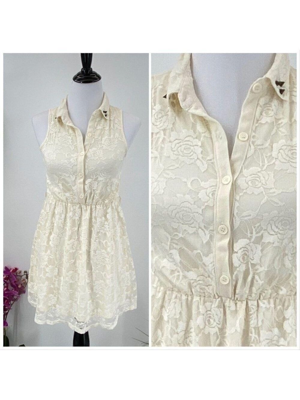 Lace Studded Sun Dress